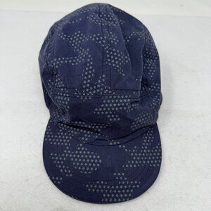 Hanna Andersson Navy Star Print Hat Camo Baseball Cap M/L Cotton Childrens Blue